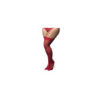 Bas nylon rouges autofixants, grande taille, jarretières dentelle 